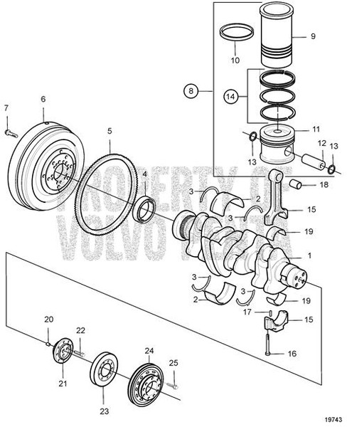 Lip Seal by Volvo Penta (21486084)