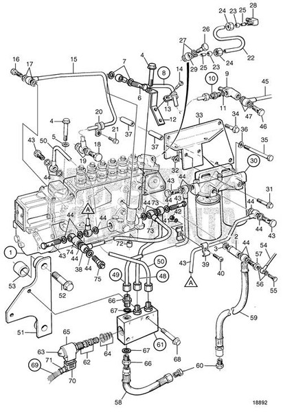 Injection Pump(V2) Has Core - Volvo Penta (3803828)