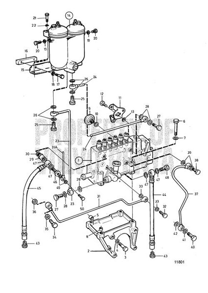 Leak-Off Pipe by Volvo Penta (846805)