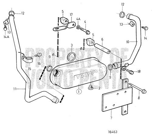 Coolant Pipe by Volvo Penta (849673)