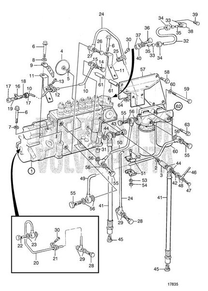 Fuel Pipe by Volvo Penta (849887)