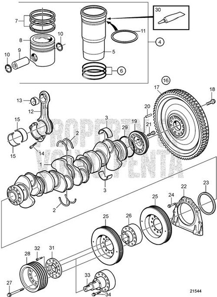 Hex. Socket Screw by Volvo Penta (941761)
