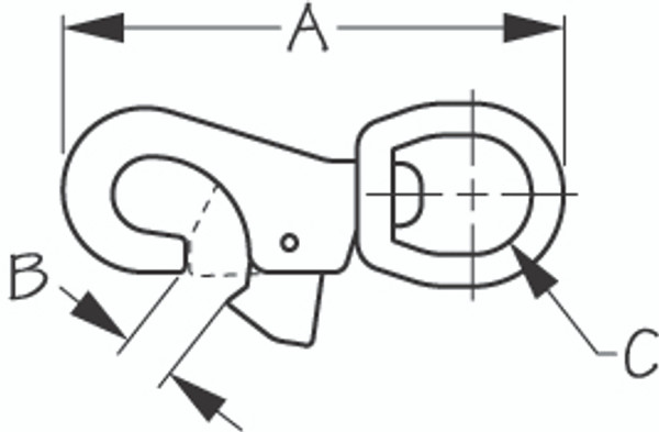 Ss Bull Nose Snap by Sea Dog Marine (146333-1)