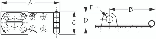 Ss Hasp 4-1/2" by Sea Dog Marine (221126-1)