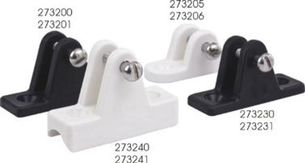 Nylon Concave Deck Hinge Black by Sea Dog Marine (273240-1)