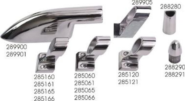 Ss 90Dg End Bottom Mount 7/8" by Sea Dog Marine (289900-1)