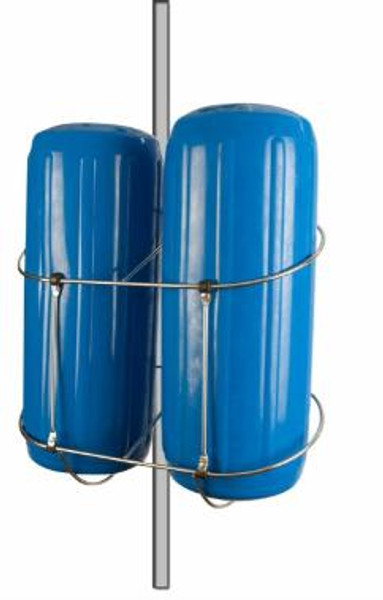 Rail Mnt Ss Fender Hldr Dual 9 by Sea Dog Marine (327359-1)