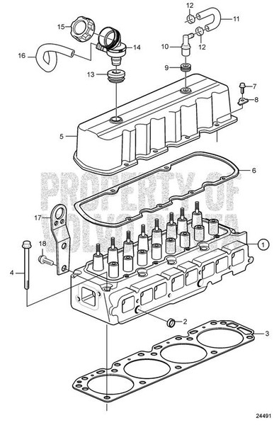 Hose by Volvo Penta (21136168)