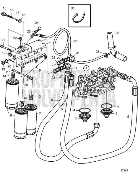 Oil Filler Pipe by Volvo Penta (22296321)
