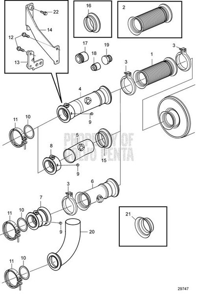 Pipe by Volvo Penta (22338252)