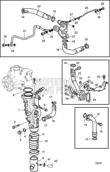 Hose by Volvo Penta (22413514)