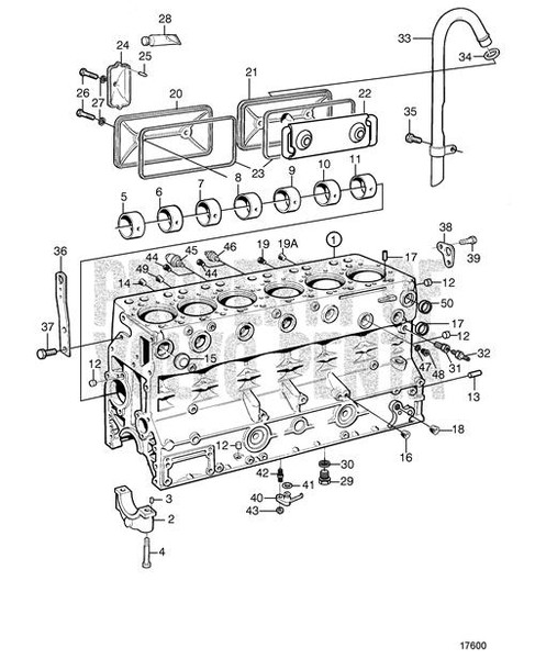 Cylinder Head  Has Core by Volvo Penta (3803551)