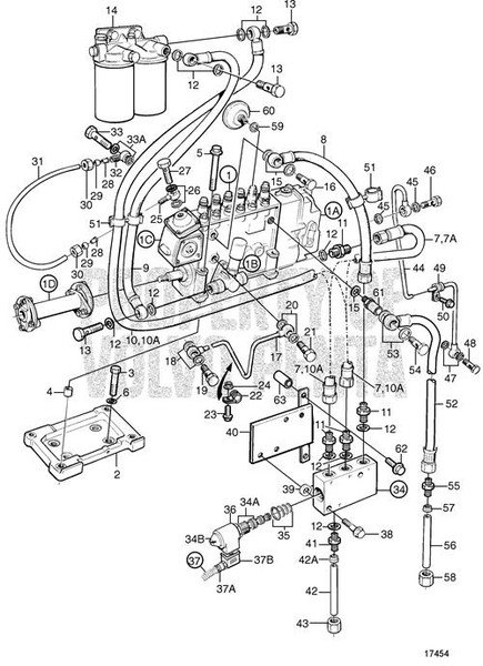 Injection Pump(V2) Has Core - Volvo Penta (3803737)