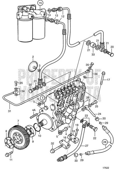 Injection Pump(V2) Has Core - Volvo Penta (3803747)
