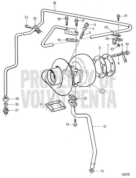 Oil Pressure Pipe by Volvo Penta (3825557)