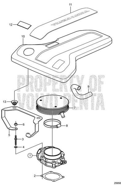 Gasket by Volvo Penta (3849022)