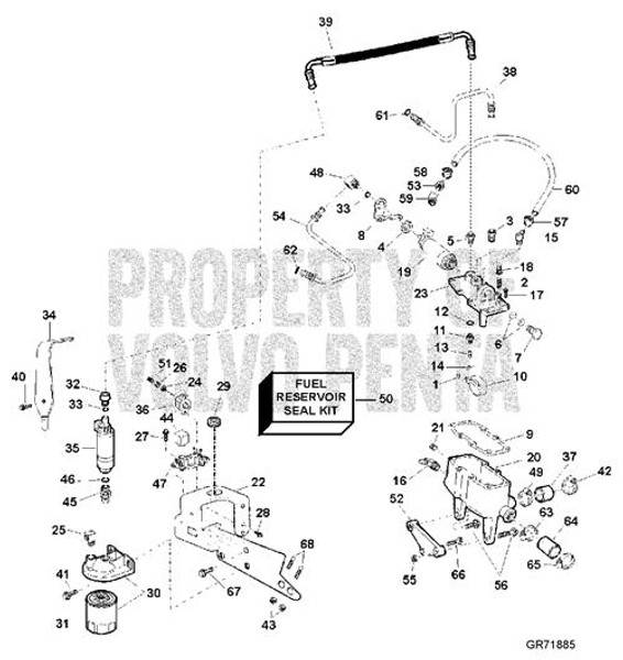 Hose Volvo Penta - Volvo Penta (3854849) Hose Volvo Penta - Volvo Penta (3854849)