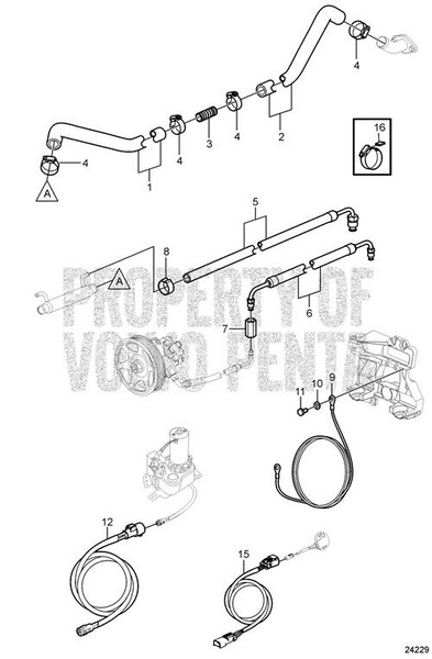 Hose by Volvo Penta (3860831)