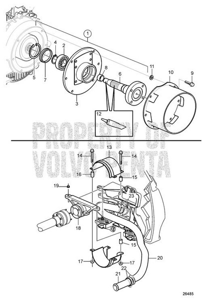 Shaft by Volvo Penta (3888105)