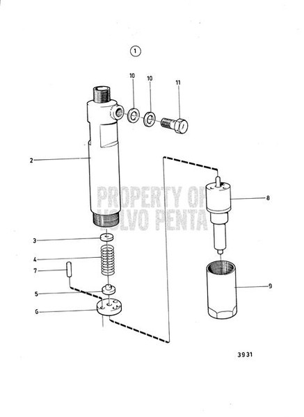 Injector by Volvo Penta (840043)