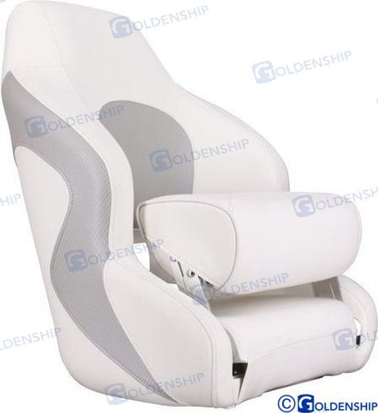 SPORT SEAT BOLSTER WHT/GR (GS73251) SPORT SEAT BOLSTER WHT/GR (GS73251)