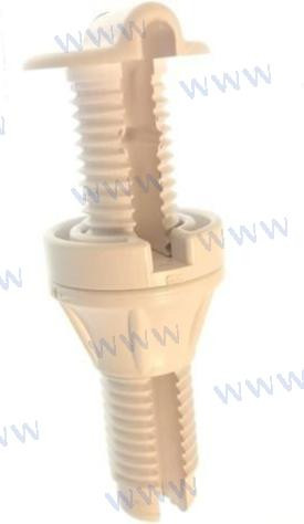 CEA CAP BULHEAD PASS-THRU WHT (THTH-CC2)