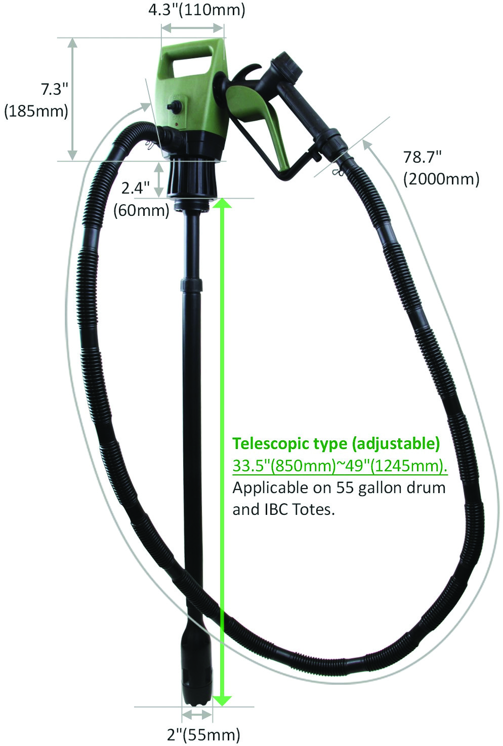 Tredrums - Electric Drum Pump Standard by Tera Pumps (20005