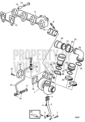 Charge Air Pipe by Volvo Penta (21774680) - ProPride Marine