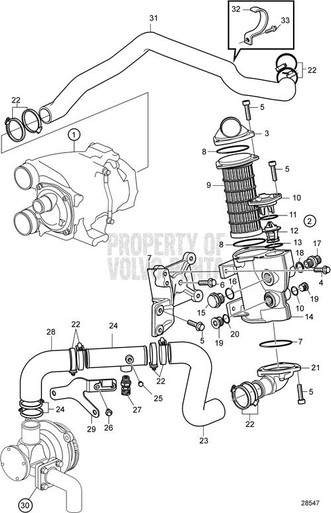 Coolant Pipe by Volvo Penta (22505869) - ProPride Marine