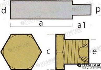 ANODE CATERPILLAR C/TAP (TEN02029BIS/T) - ProPride Marine