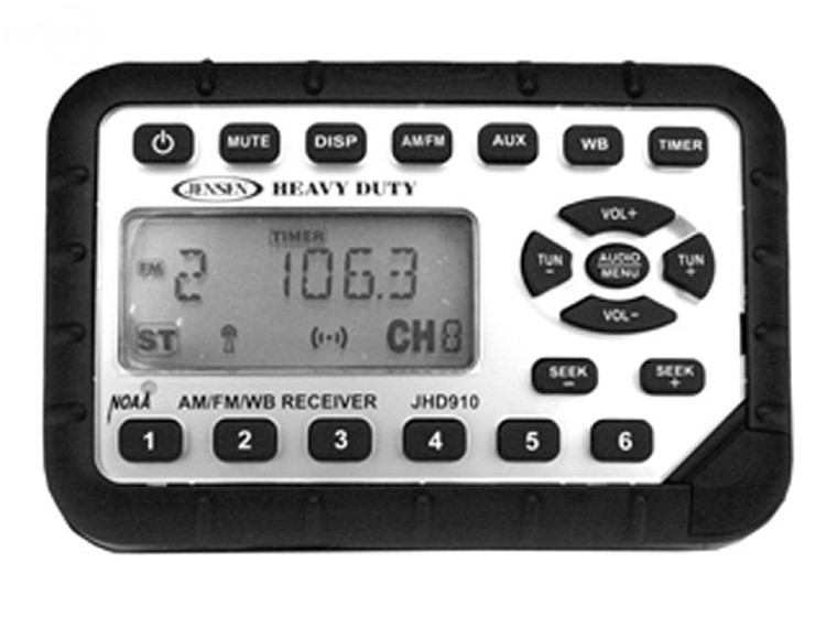 Jensen Heavy-duty Radio Jhd910 - OMBWarehouse.com