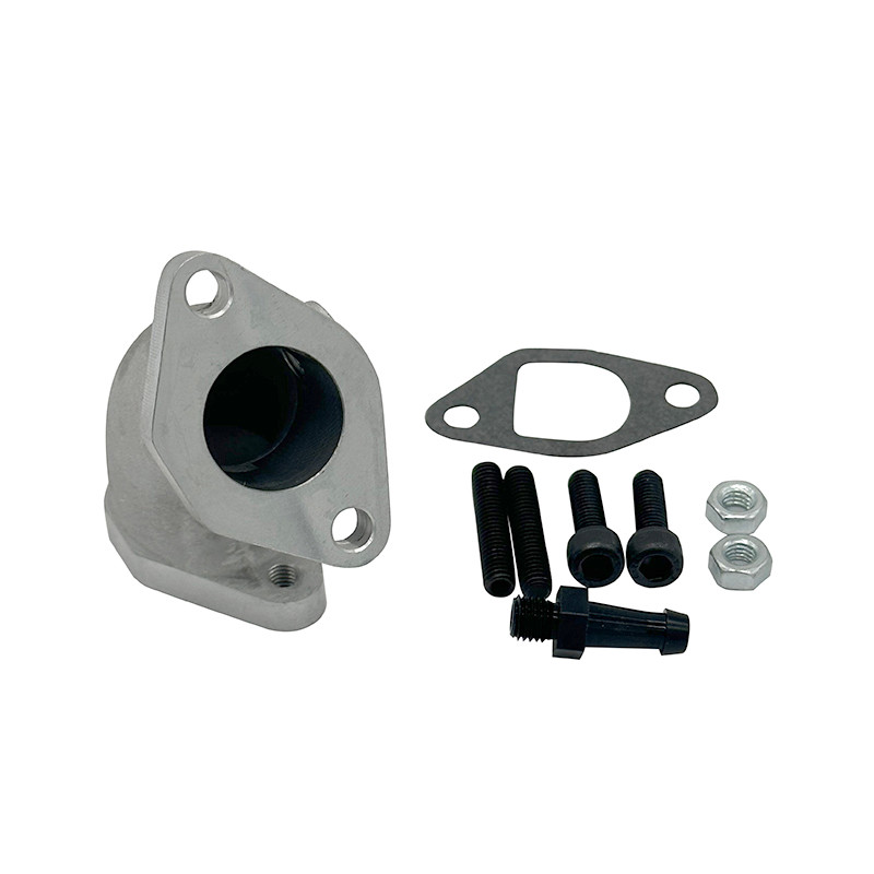 Curved Intake manifold for 22mm 26mm Flange Mount Carbs