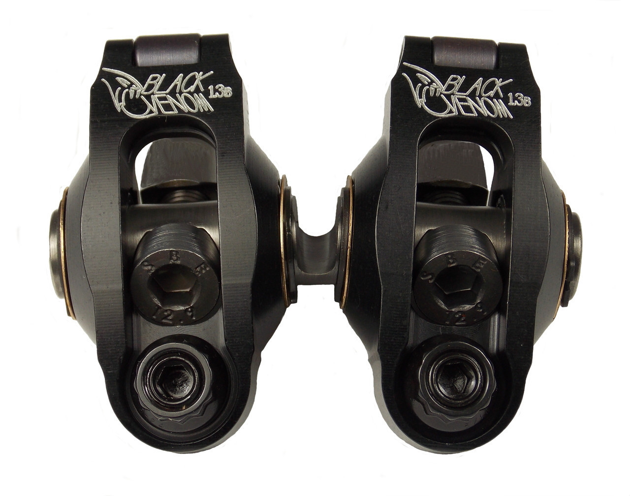  ブラック ヘッドギア Gage Black Venom Rocker Arms 1:1 Ratio GX200 Clone non-hemi Heads