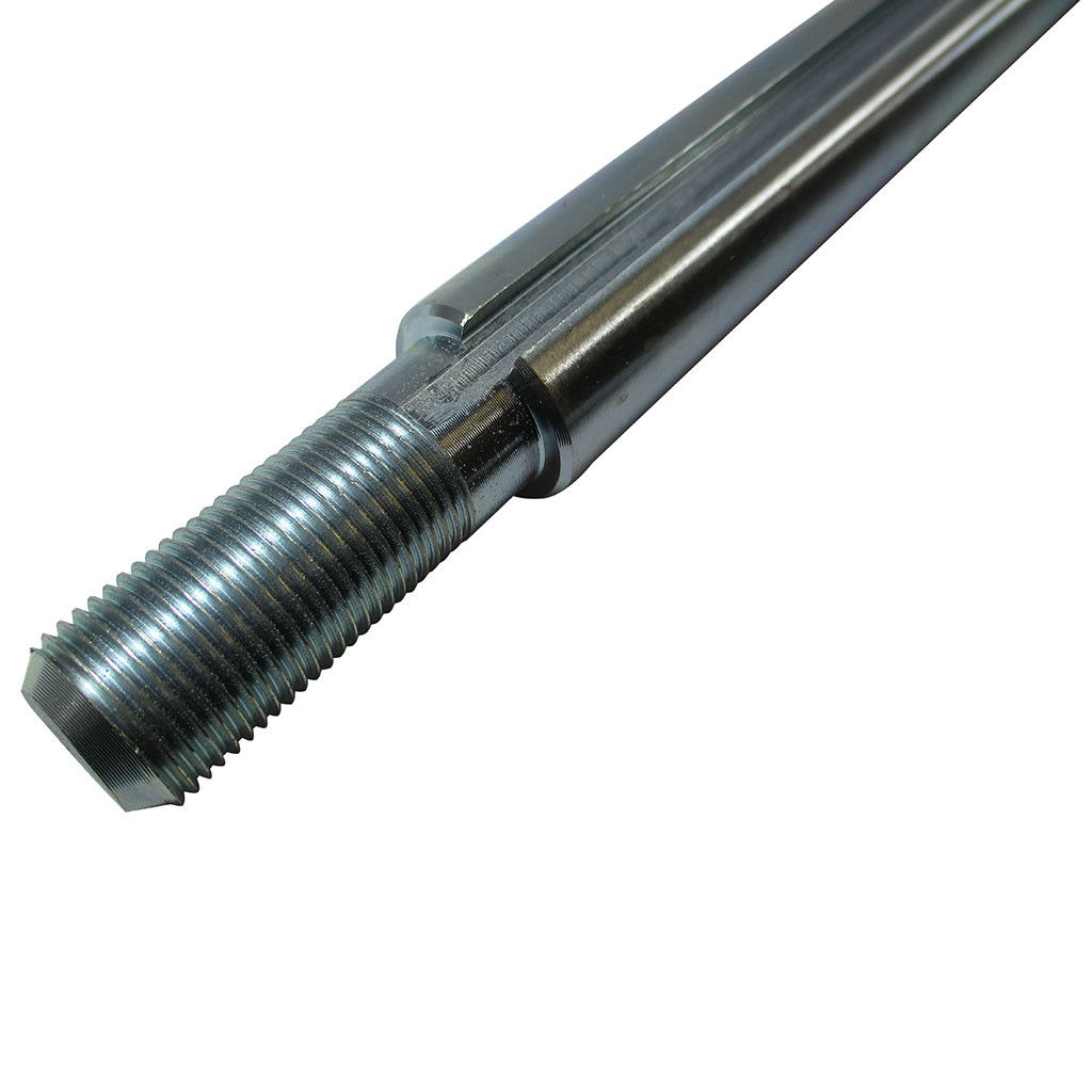 36" X 1" Steel Axle Rod With 3/4-16 Fine Thread & 1/4" Keyed Shaft – For Go-Karts, E41-8800