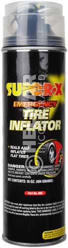 SX-665 Super-X Emergency Tire Inflator With Hose, 16oz