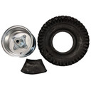 5" Steel Wheel and Tire Package - Studded Tire - Centered Hub
