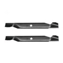 Set Of (2) Blades Ayp 19"X 5 Point Star Replaces: AYP/ROPER/SEARS 138497  AYP/ROPER/SEARS 127842