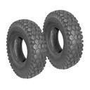 Set of (2) TIRES KNOBBY 410X350X6 (4.10X3.50X6) 4PLY CHENG SHIN