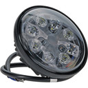 24W LED Sealed Round Hi/Lo Beam with Wired Cable 