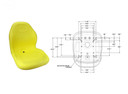 High Back Seat 20" Yellow