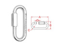 Quick Link Oval Long 4.88" From Kong