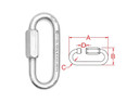 Quick Link Oval Long 4.15" From Kong