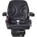 Seat Mechanical suspension, black vinyl, adjustable