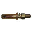 Lower Link Pin Cat. 2 to Cat. 1, 1 1/8" OD, 7/8" thread, 6 3/8" L