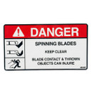 Scag OEM 483407 DECAL, SPINNING BLADES