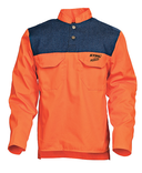 FUNCTION Work Shirt Large - Orange/Denim