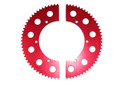 RLV SPR3582 82T Rlv Sprocket, #35 Split, Aluminum, Red Anodized