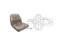 VINYL CAMO 18" HIGH BACK SEAT