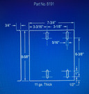 Engine Mounting Plate 7.75" x 8.75"