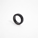 Aluminum Spindle Spacers - 25mm x 10mm Black